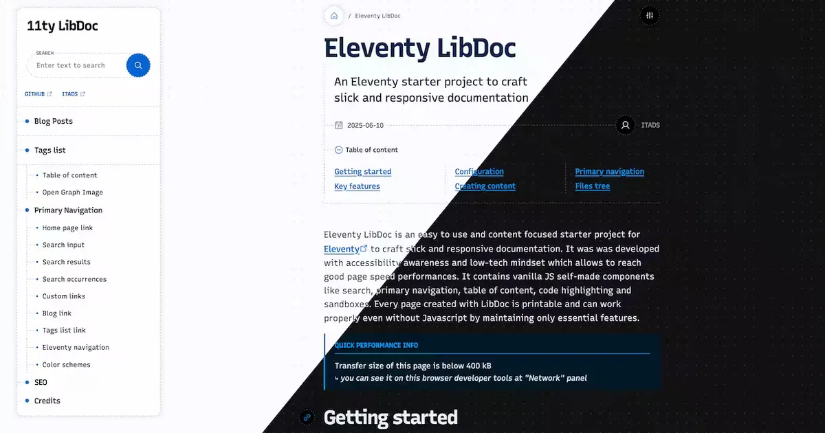 Change log LibDoc v0.7.0 - Introducing user preferences menu and color schemes